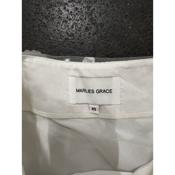 Marlies Grace Heather Skirt White Embellished Floral - Picture 10 of 11